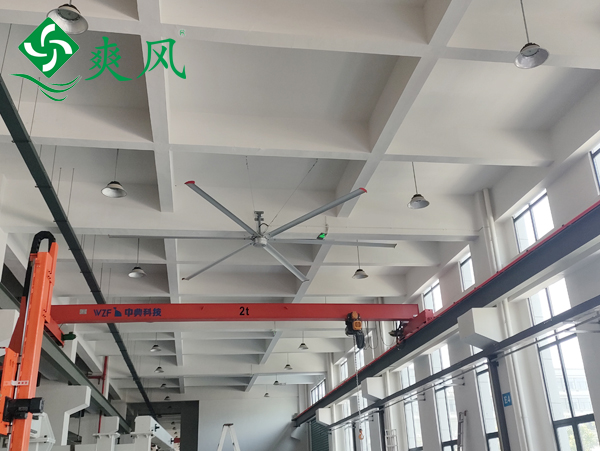 杭州廠房降溫用工業(yè)大吊扇，大風量覆蓋大空間，低耗電